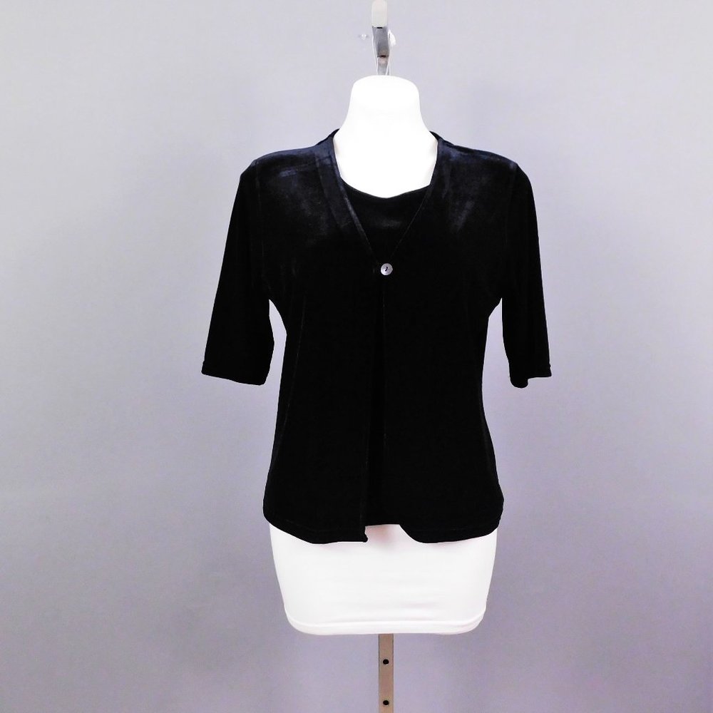 Laura Scott Women Shirt Black PM New